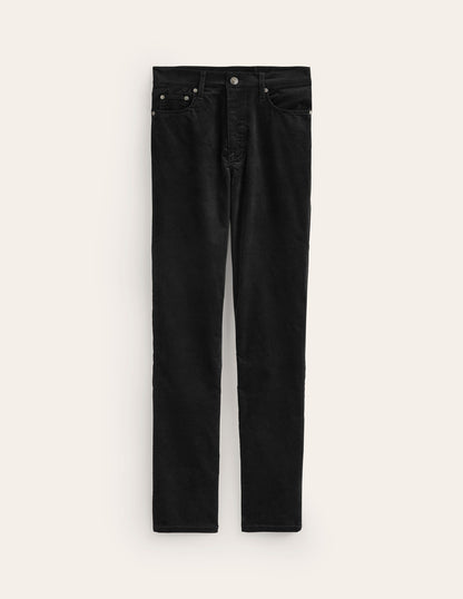 Velveteen 5 Pocket Jeans-Black-6