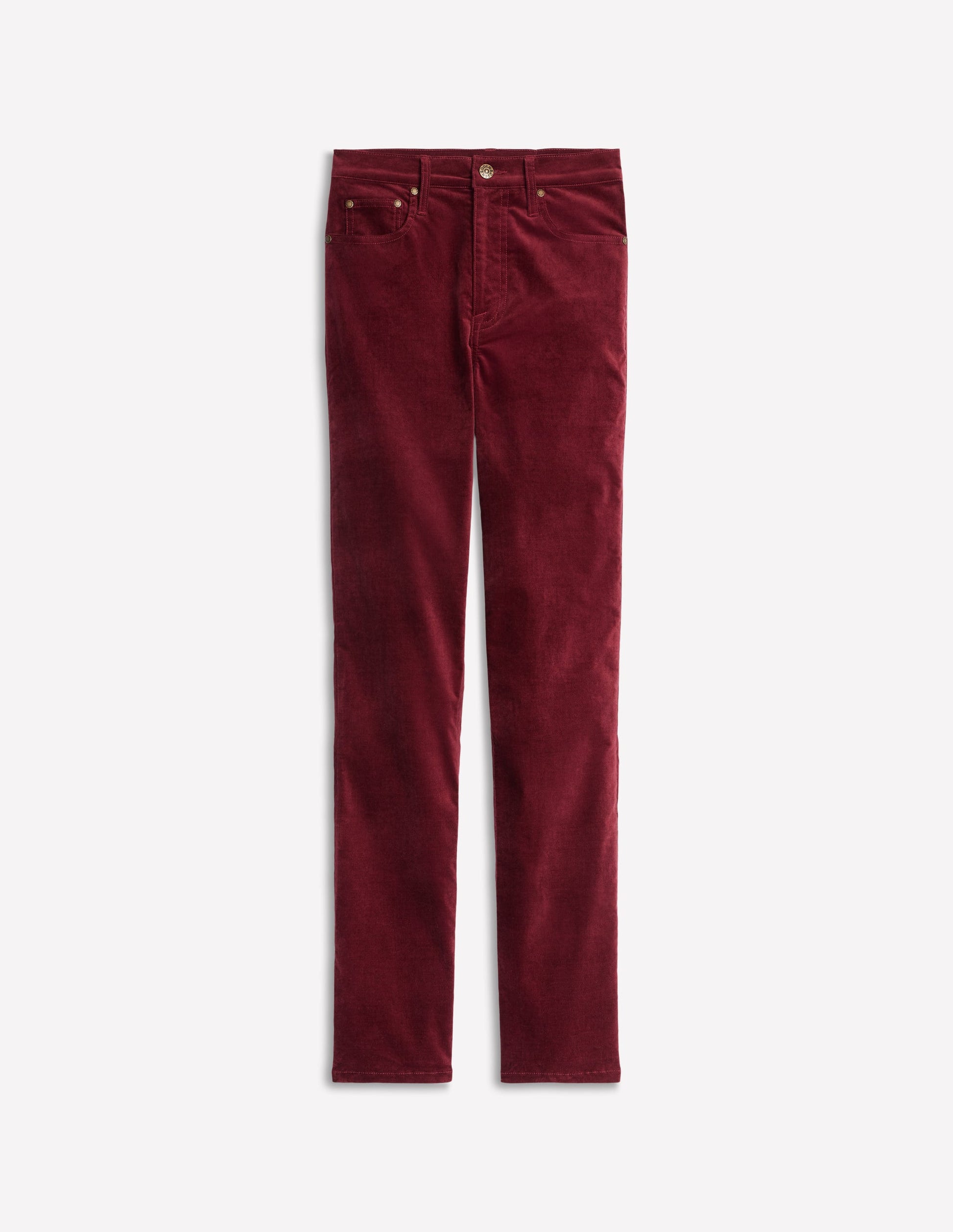 Velveteen 5 Pocket Jeans-Chestnut-6