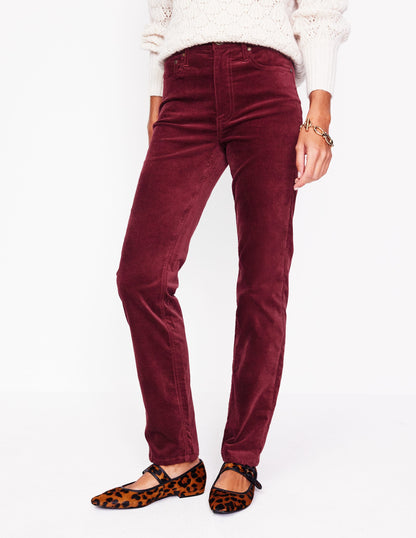 Velveteen 5 Pocket Jeans-Chestnut-4