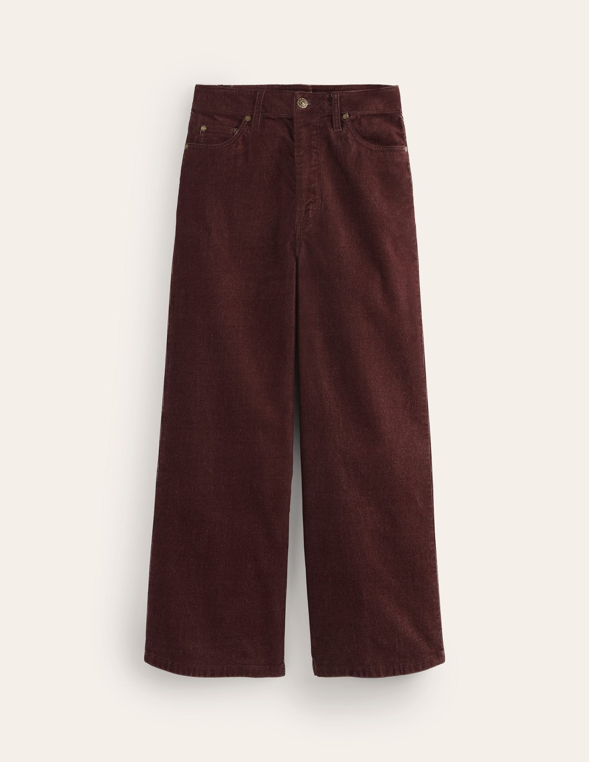 5 Pocket Cord Crop Jeans-Chestnut-5
