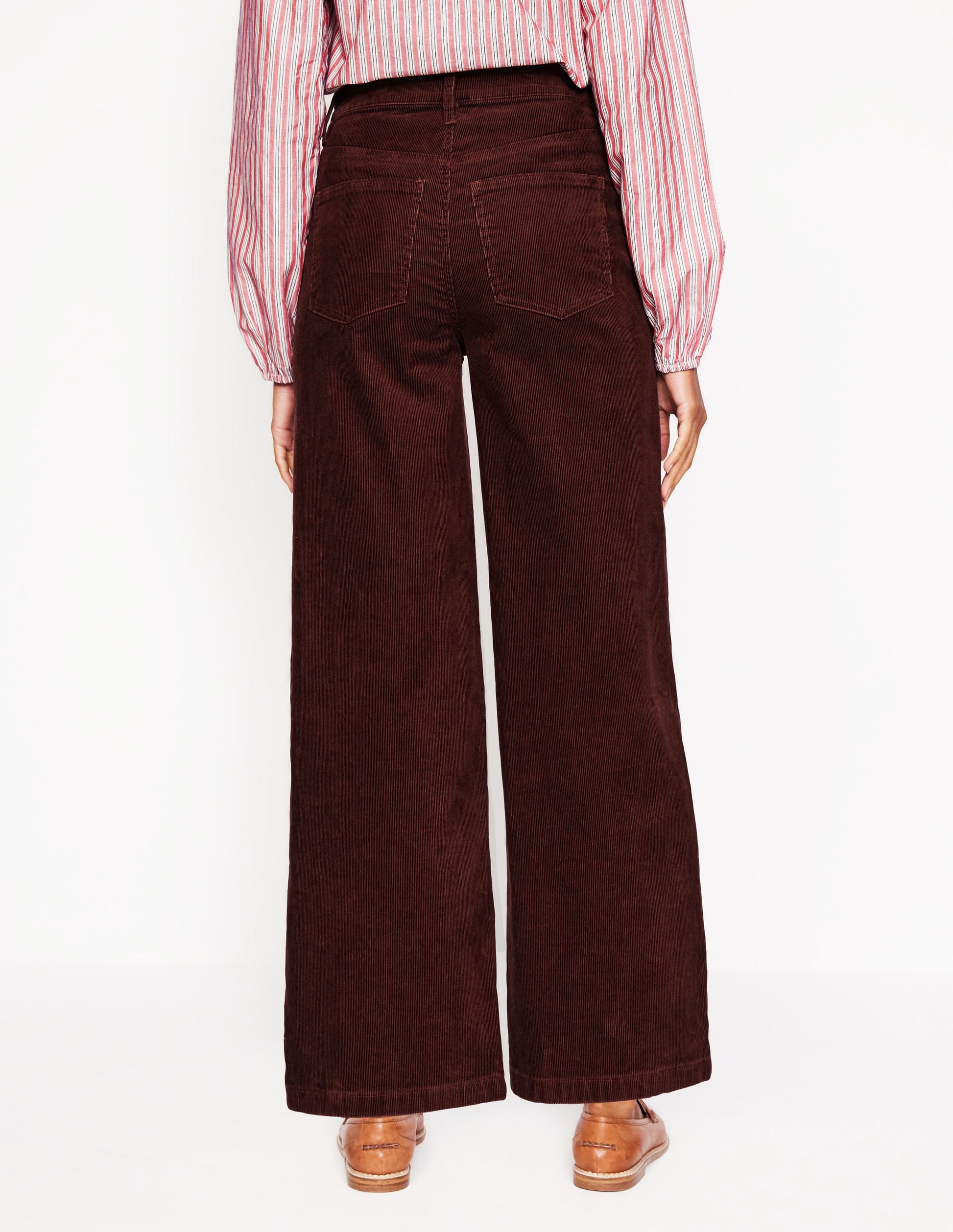 5 Pocket Cord Crop Jeans-Chestnut-3