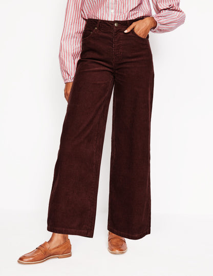 5 Pocket Cord Crop Jeans-Chestnut-4