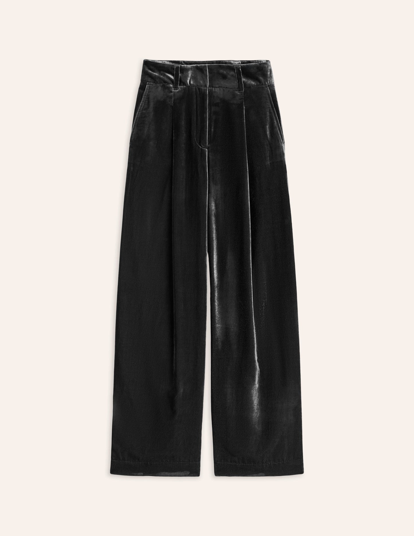 Chiswick Velvet Trousers-Black