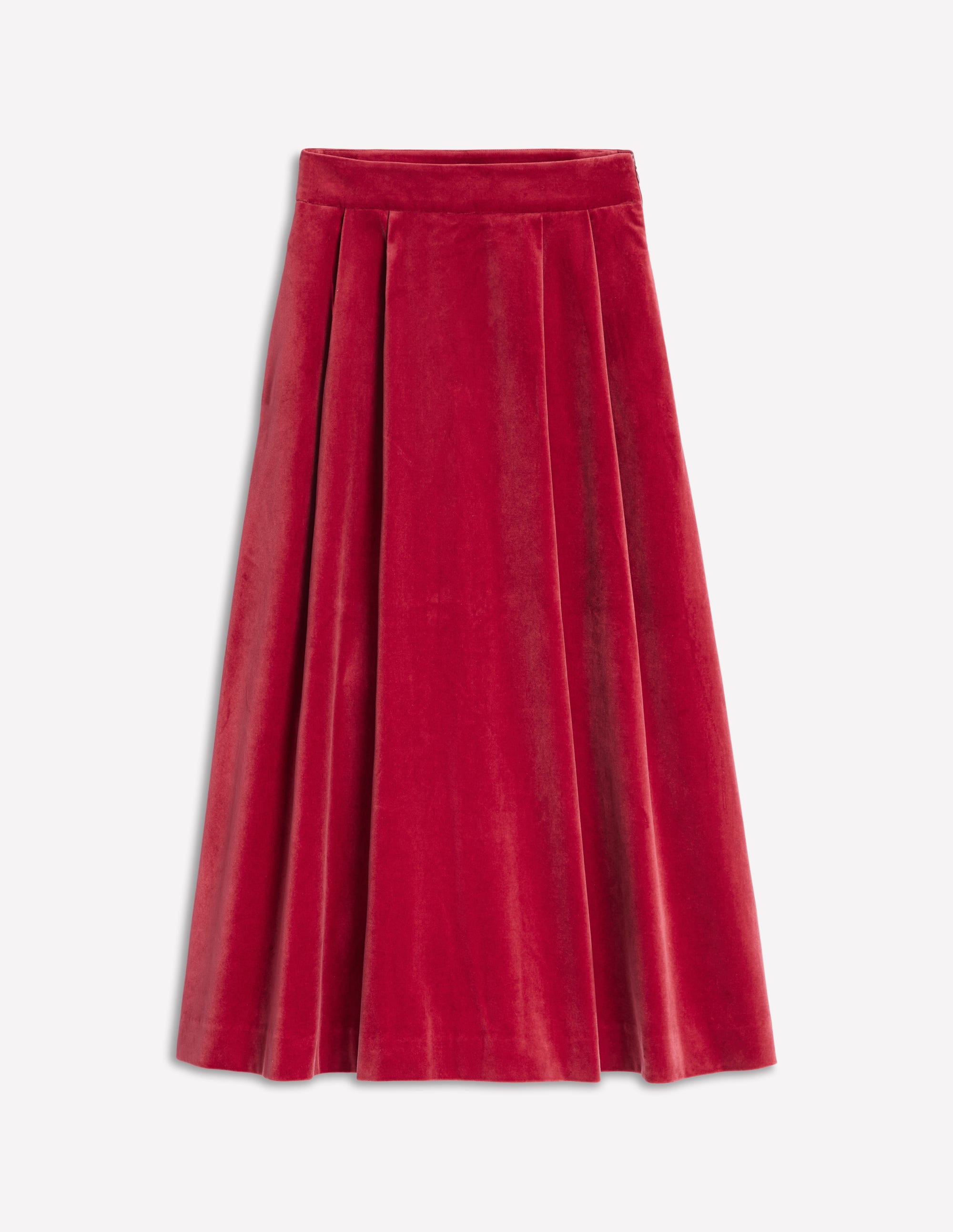 Angelica Velvet Skirt-Red Liquorice - Image 5
