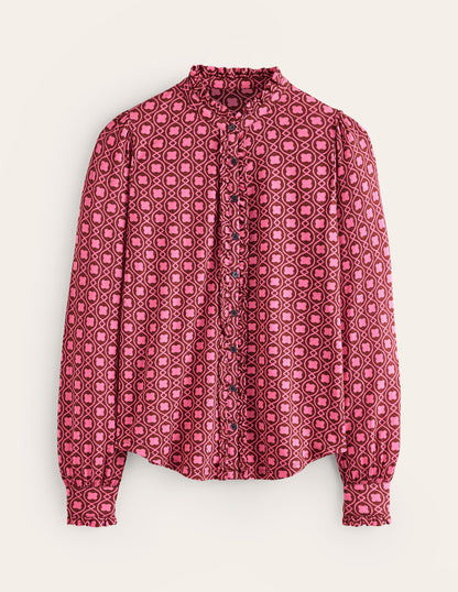 Caroline Jersey Shirt-Party Pink, Clover Terrace-5