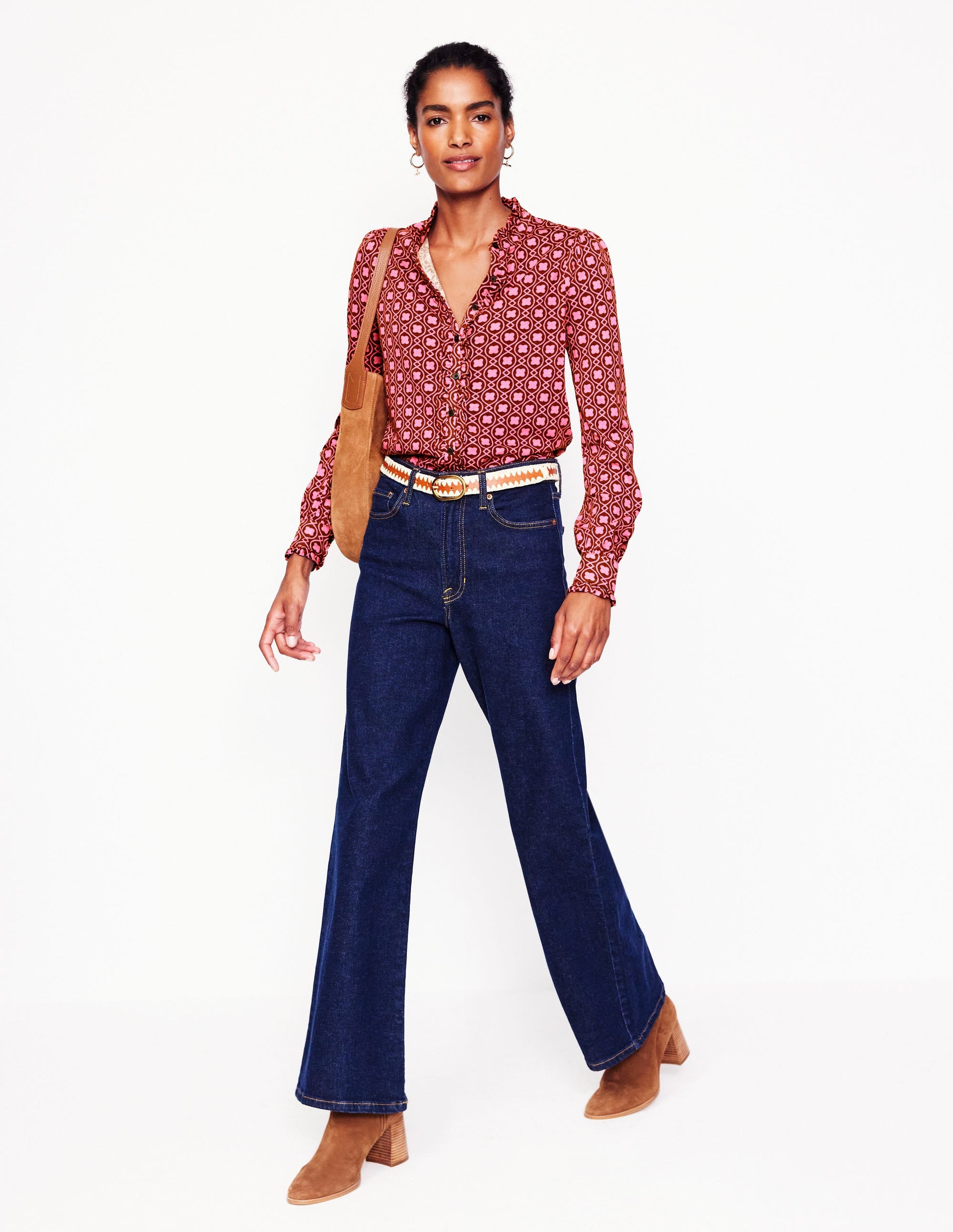 Caroline Jersey Shirt-Party Pink, Clover Terrace-4