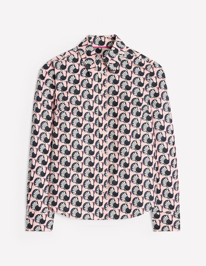Sienna Cotton Shirt-Milkshake, Geo Turkey-5