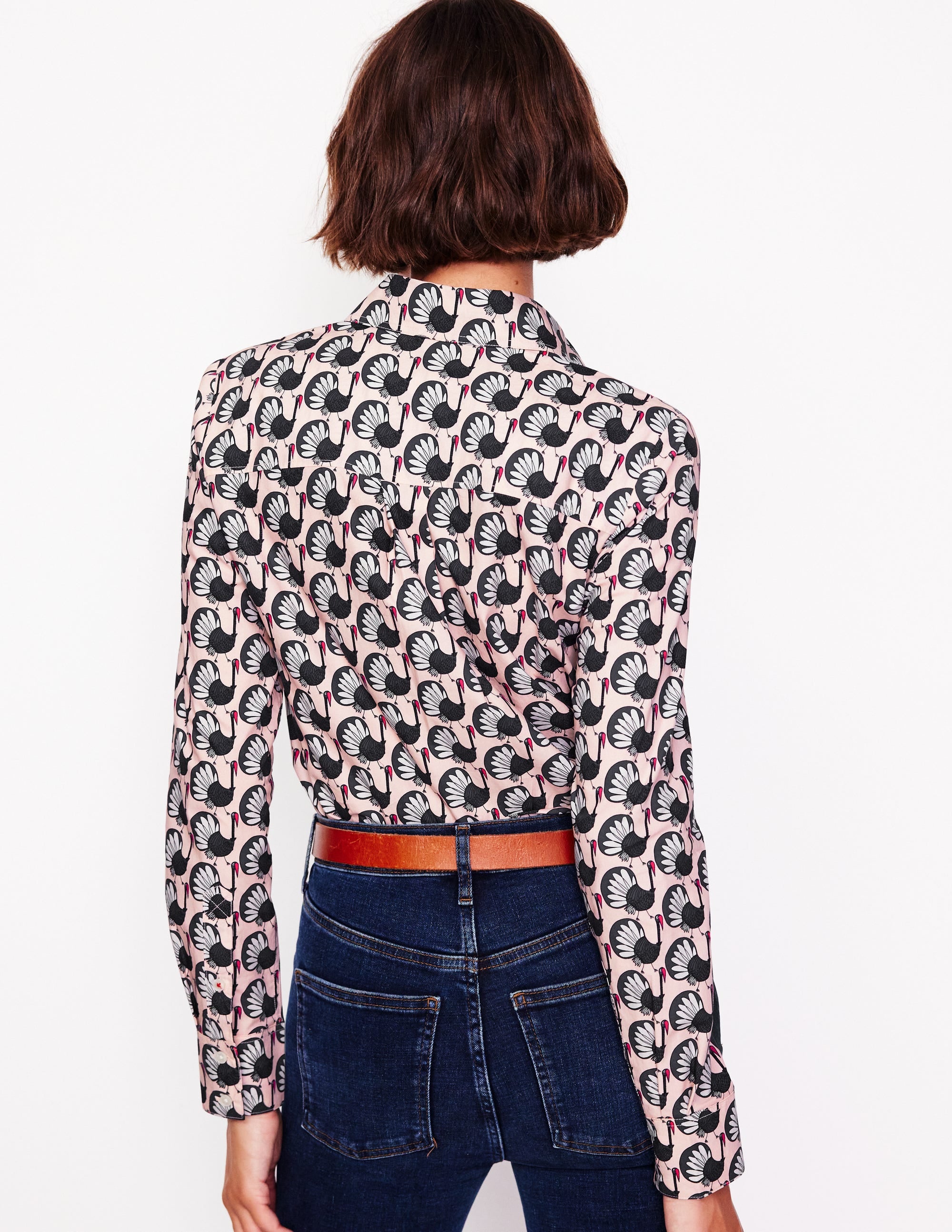 Sienna Cotton Shirt-Milkshake, Geo Turkey - Image 3