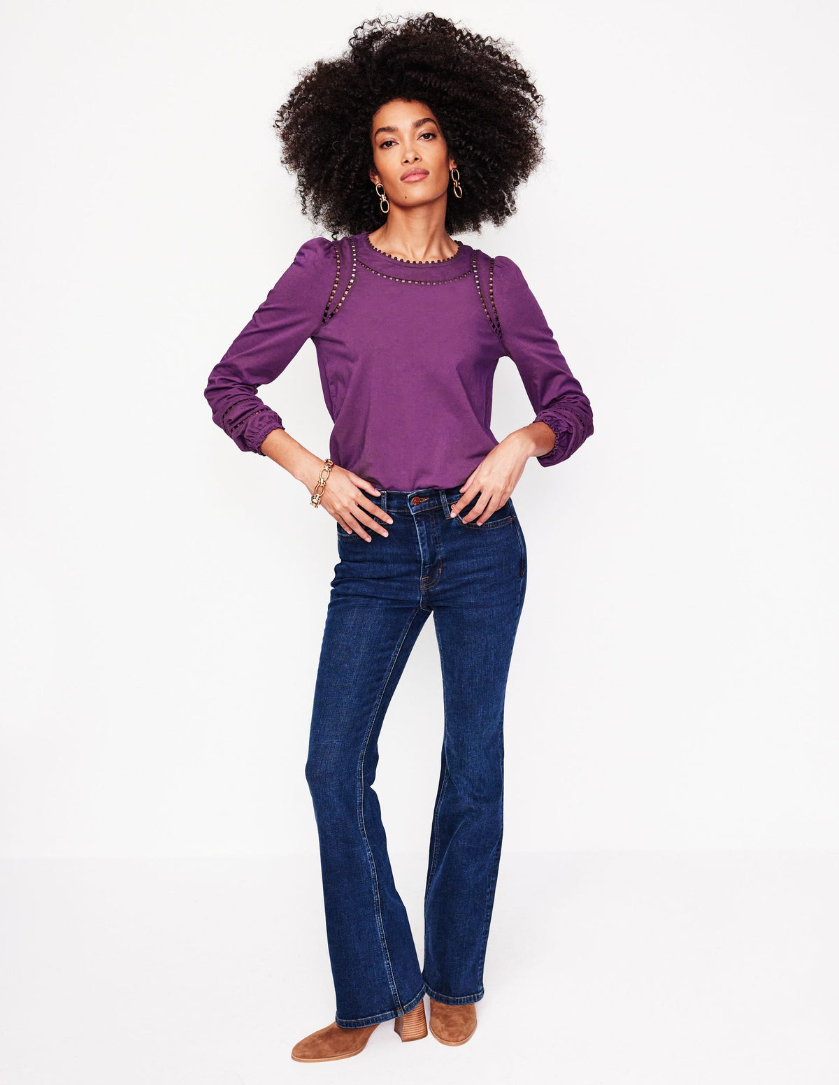 Mila Long Sleeve Top-Viola - Image 4