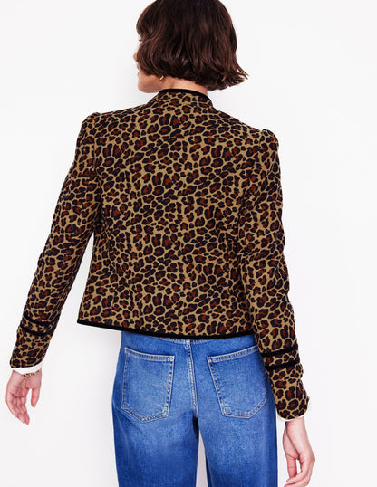 Cambridge Military Jacket-Leopard