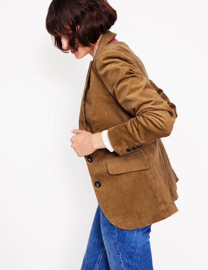 Marylebone Cord Blazer -Camel