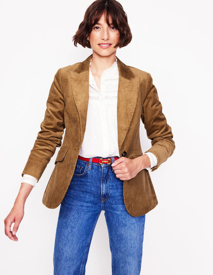 Marylebone Cord Blazer -Camel