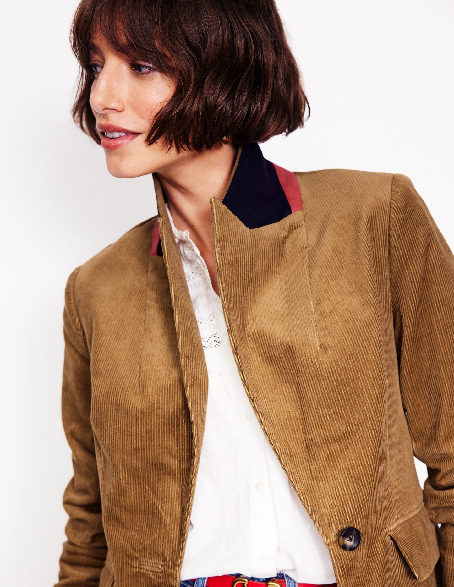 Marylebone Cord Blazer -Camel