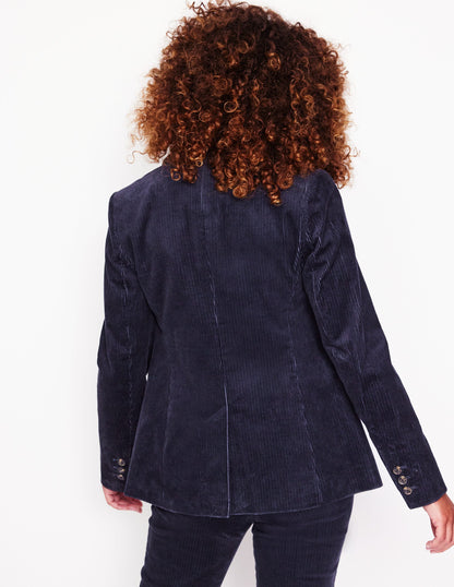 Marylebone Cord Blazer-Navy