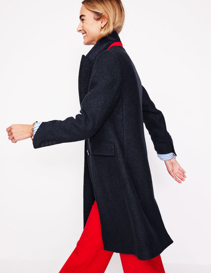 Chichester Textured Coat-Navy