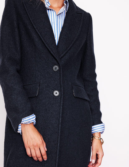 Chichester Textured Coat-Navy