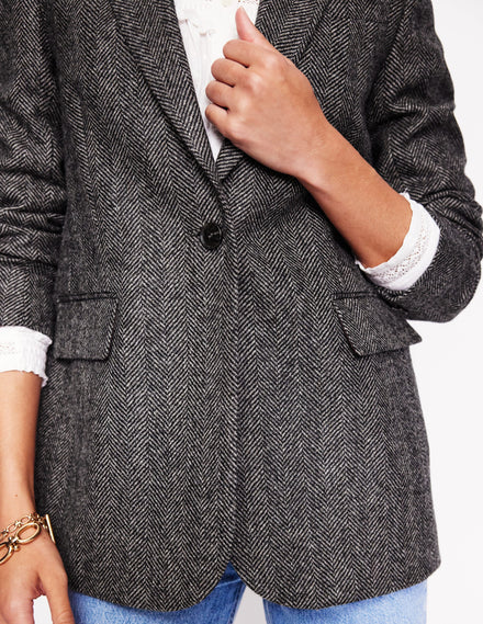 Woodbridge Check Blazer-Herringbone