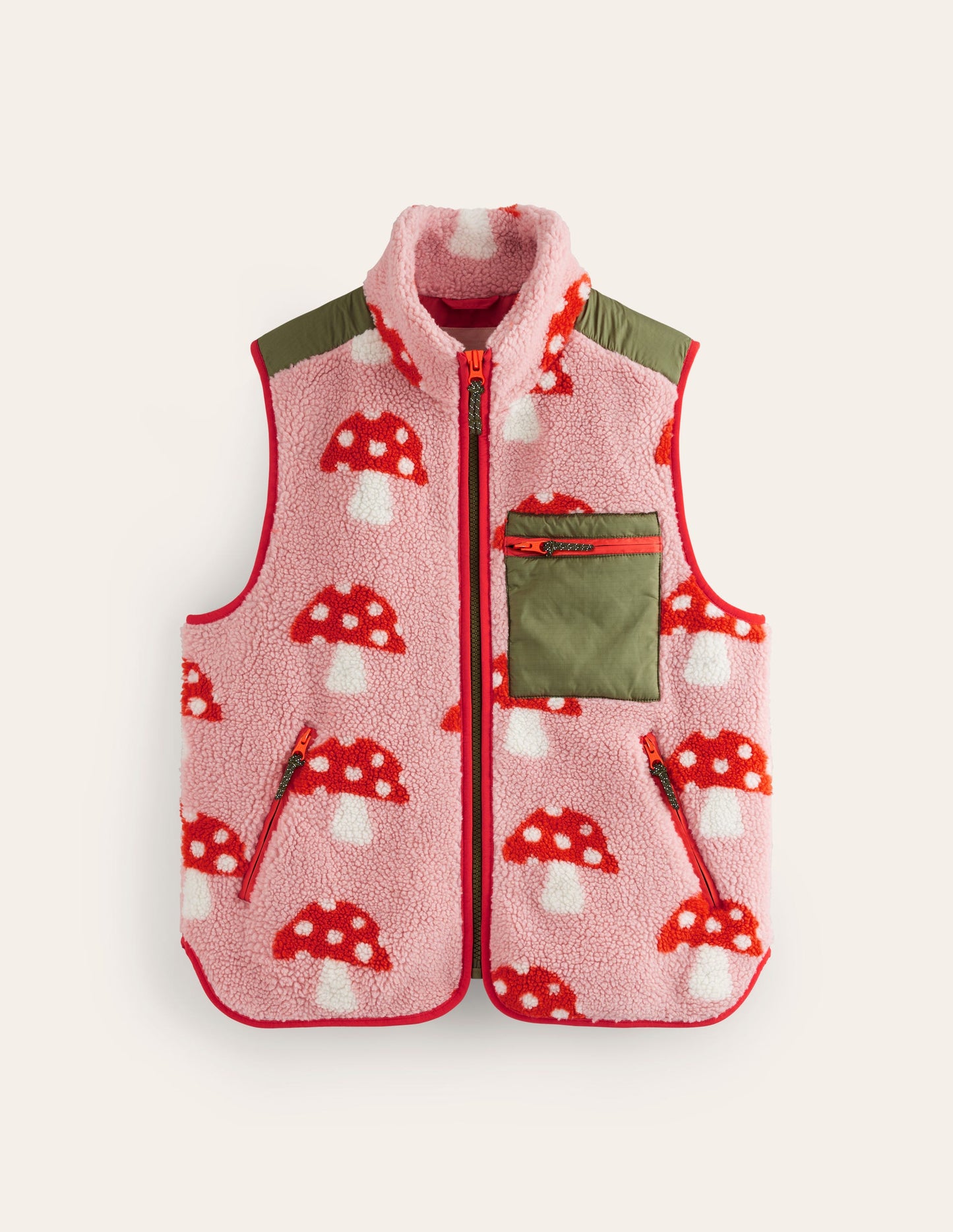 Truro Borg Gilet-Mushroom