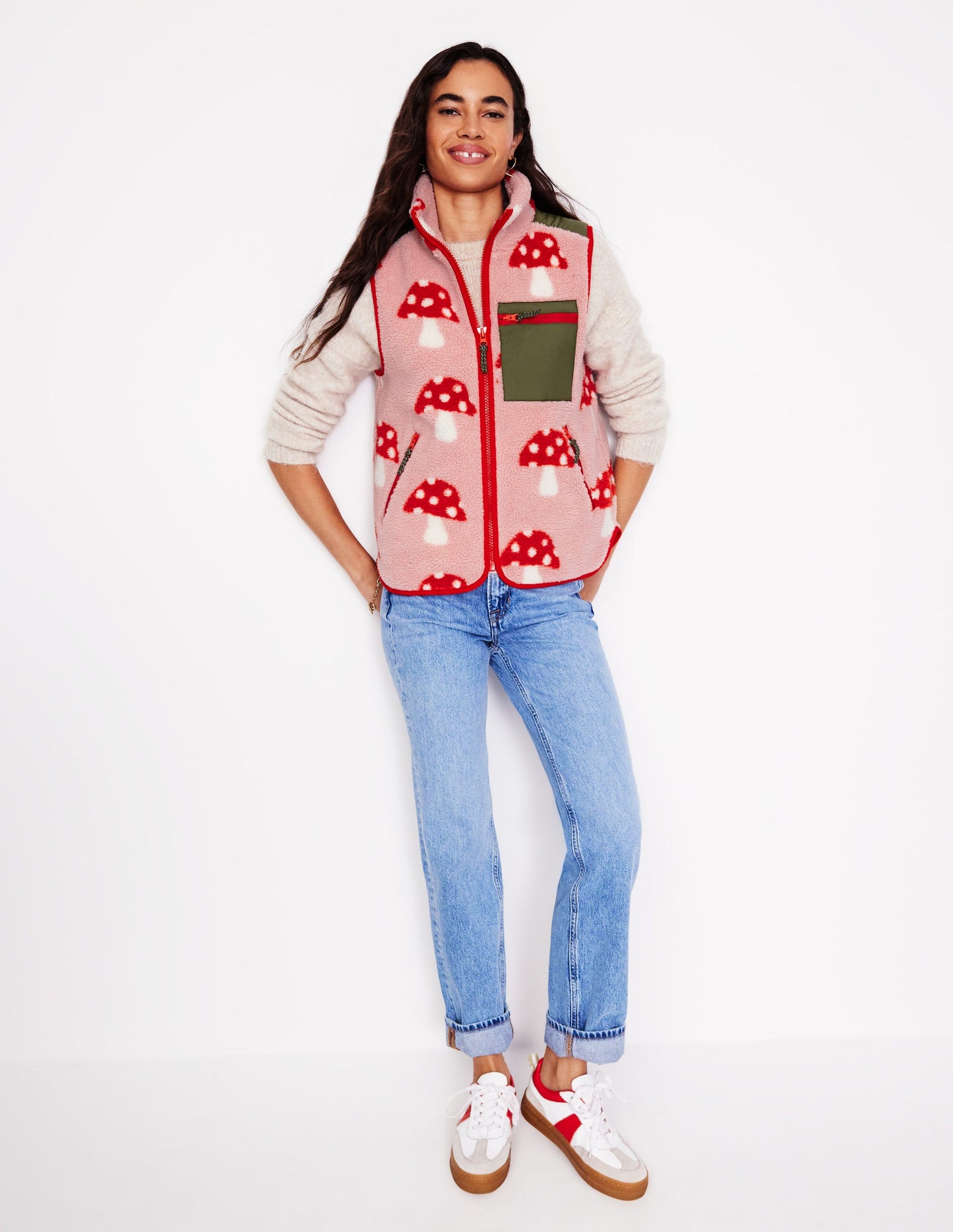 Truro Borg Gilet-Mushroom