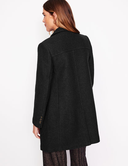 Lincoln Textured Coat-Black