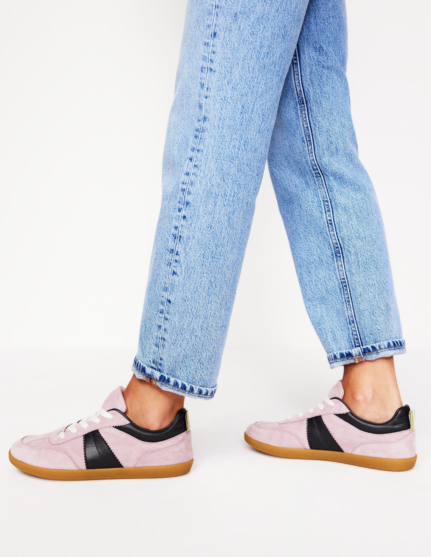 Erin Retro Tennis Trainers-Vintage Mauve/Navy