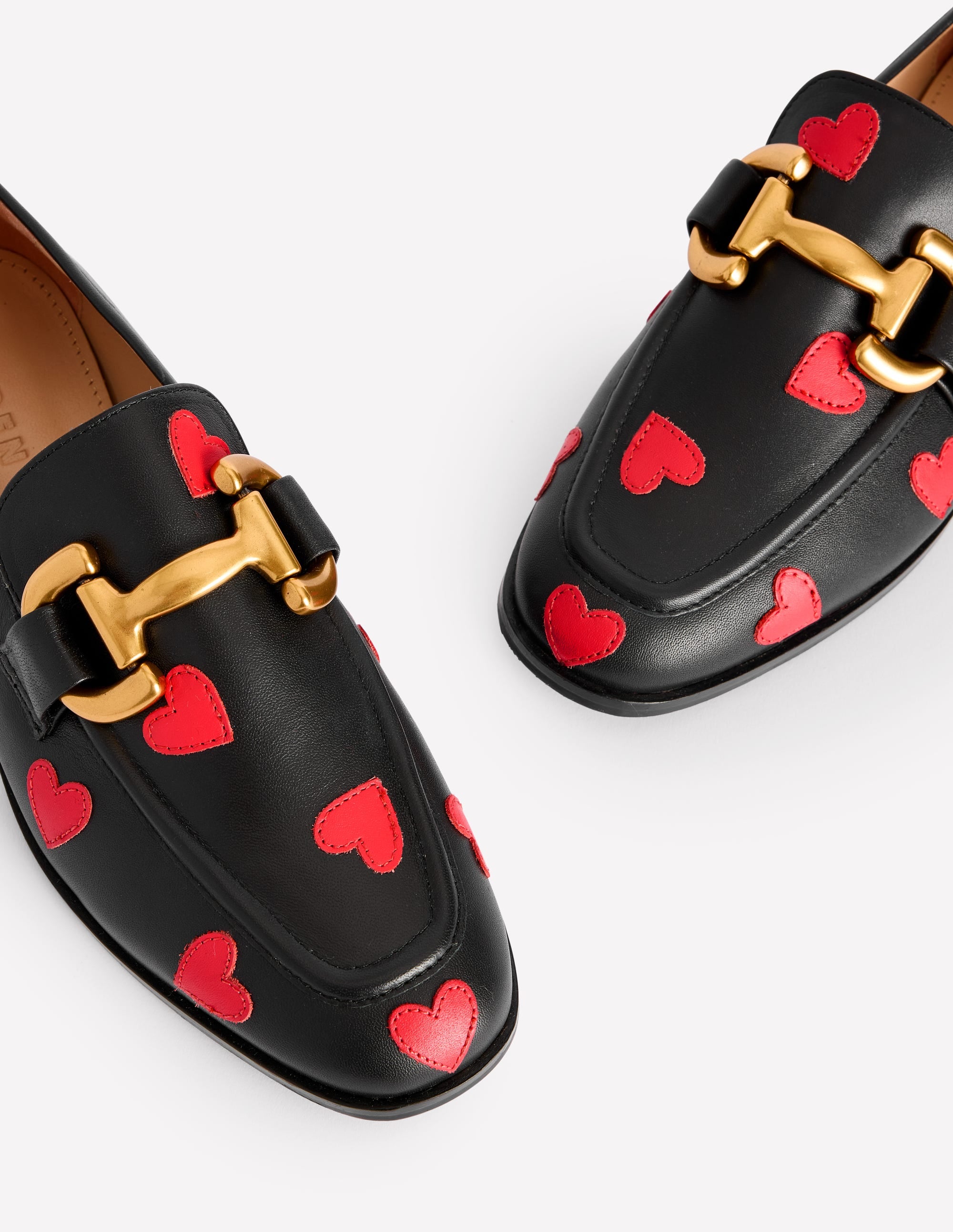 Iris Snaffle Loafers-Black Hearts - Image 4