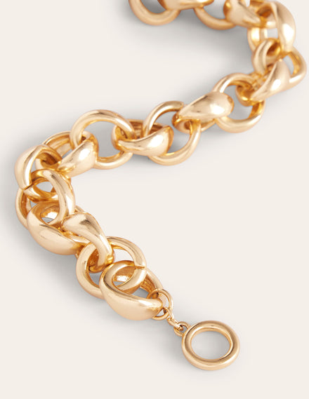 Chunky Chain Necklace-Gold