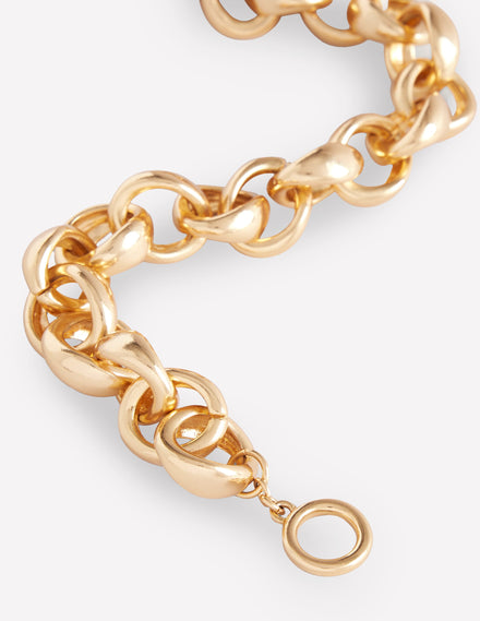Chunky Chain Necklace-Gold