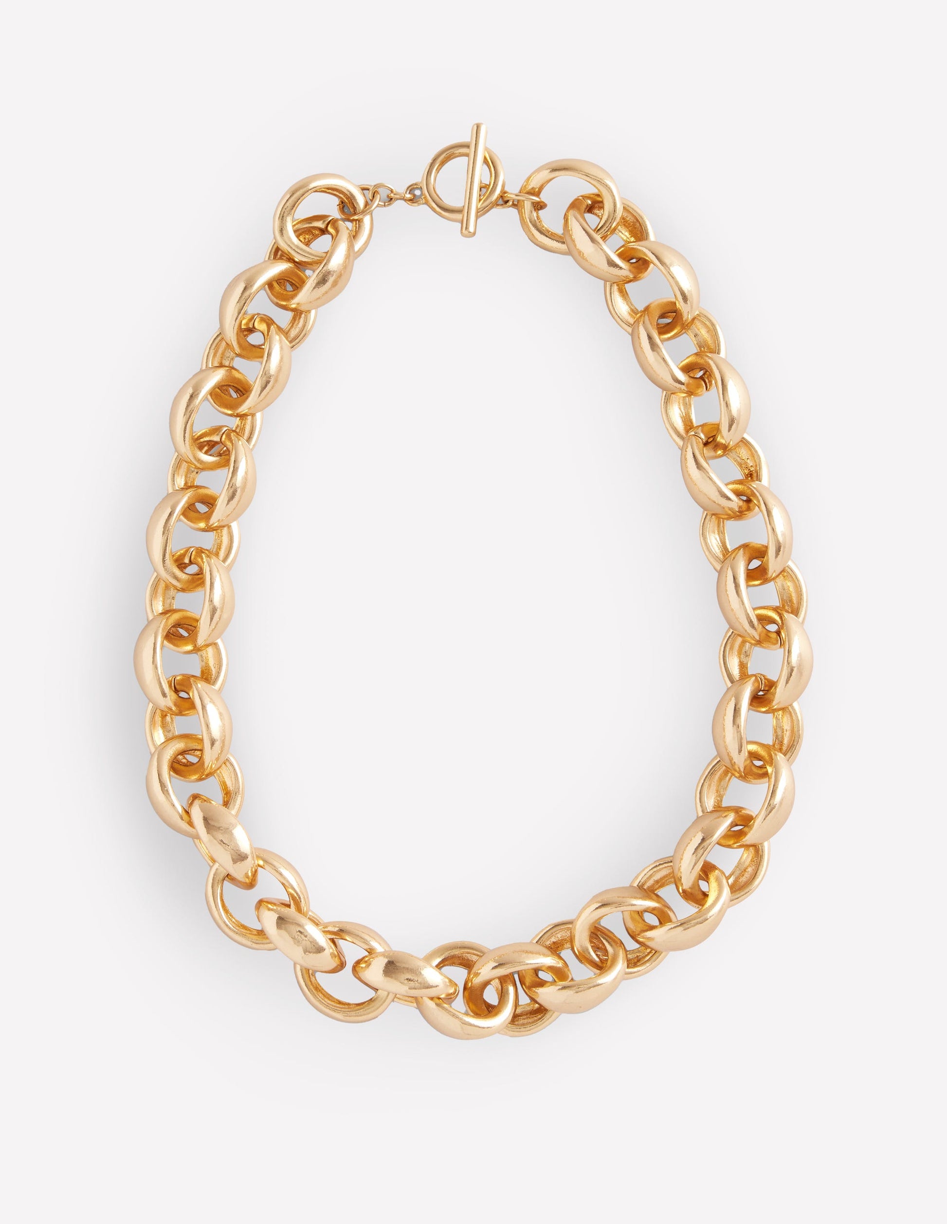 Chunky Chain Necklace-Gold-1