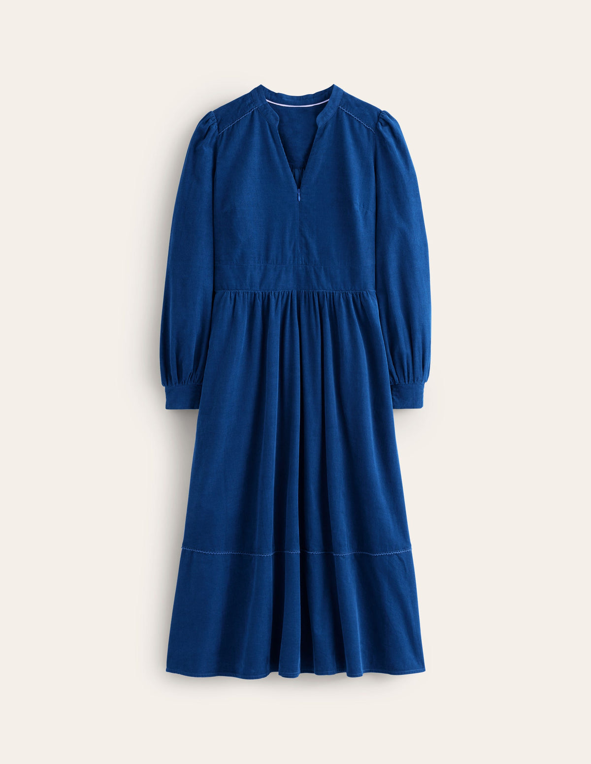 Zoe Zip Up Cord Midi Dress-Atlantic - Image 6