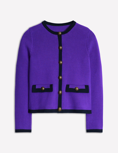 Holly Knitted Jacket -Ameythyst Purple