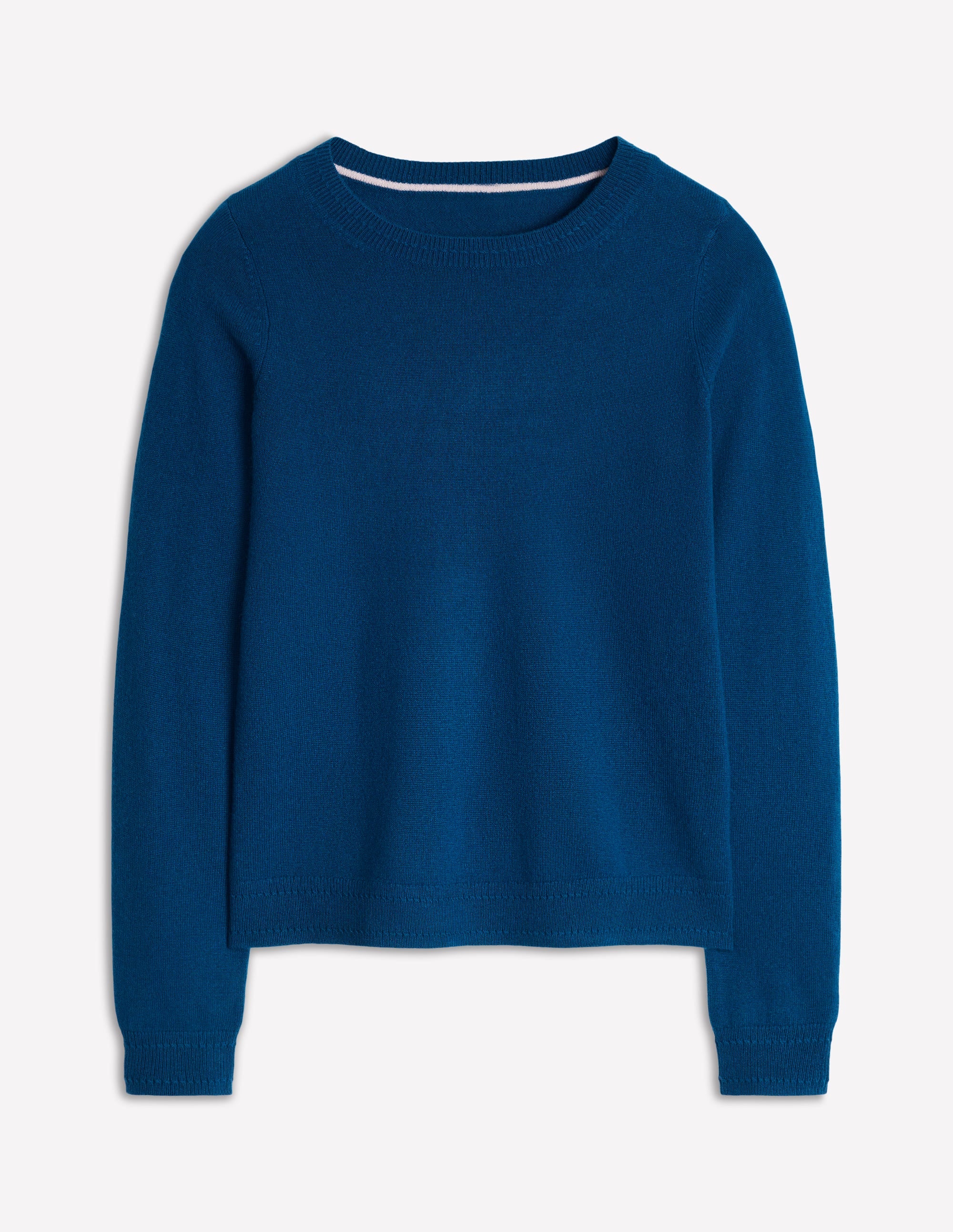 Eva Cashmere Crew Neck Jumper-Harbour Blue - Image 5