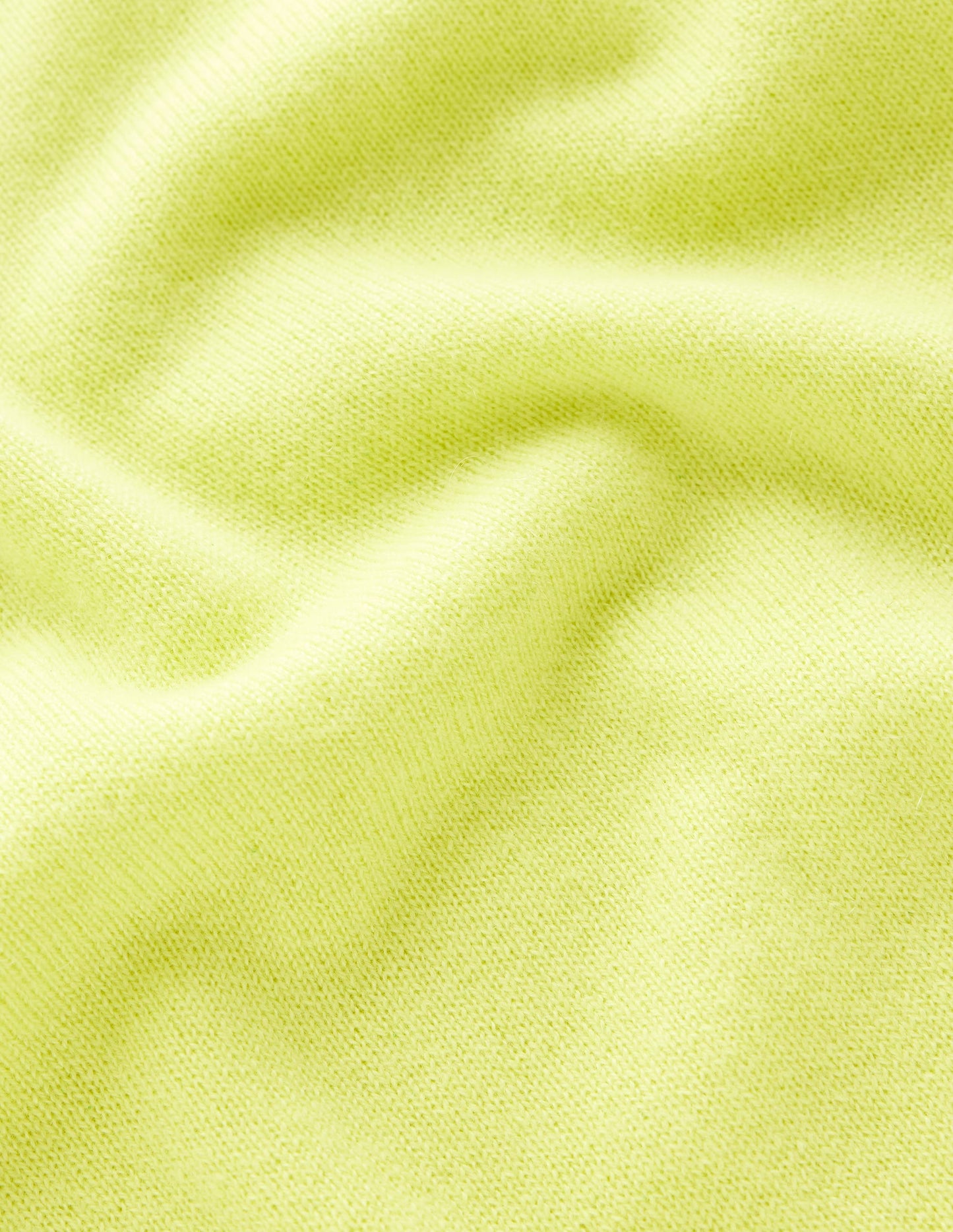 Eva Cashmere Crew Neck Jumper -Soda Yellow