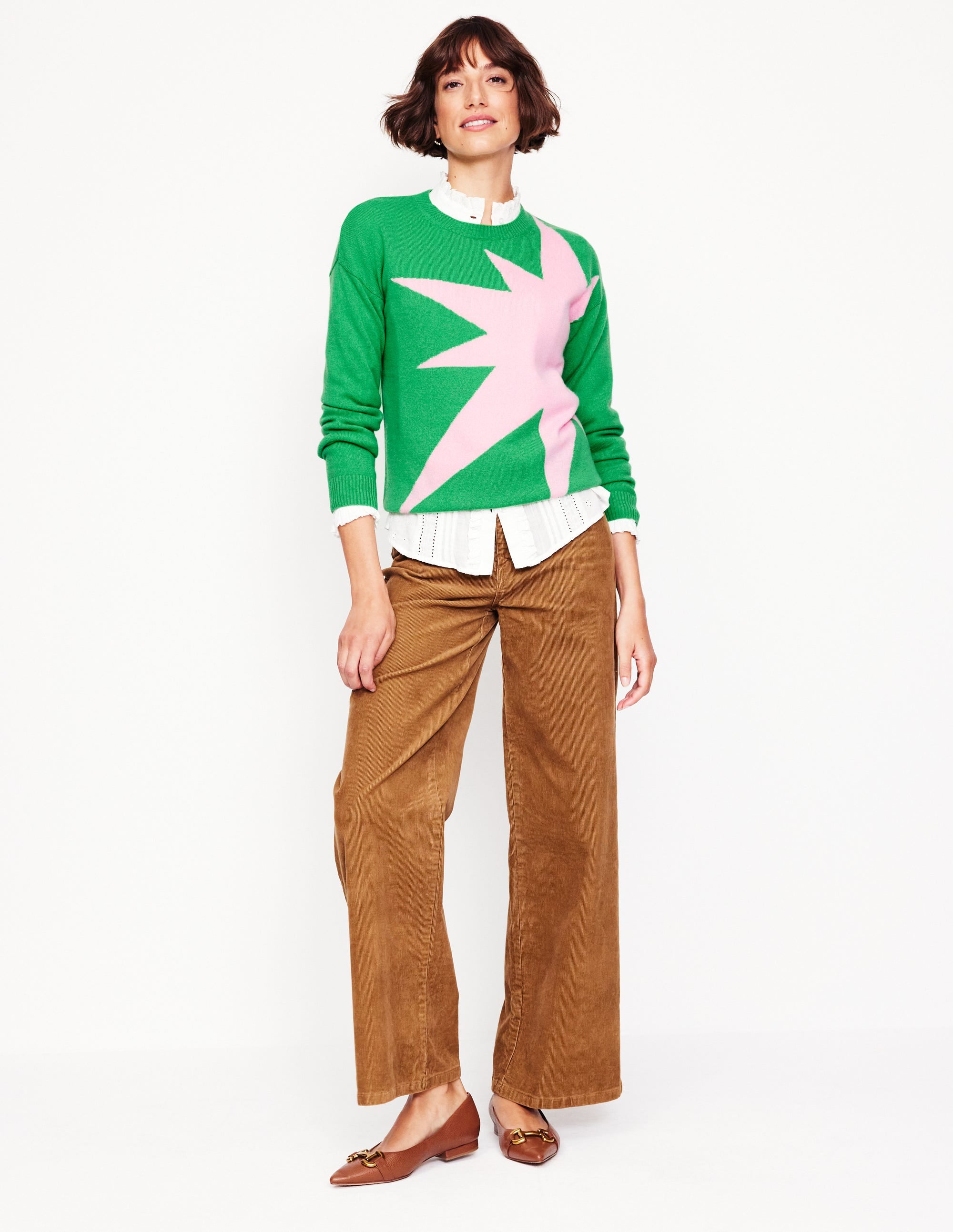 Lydia Cashmere Jumper-Bright Green, Boom - Image 6