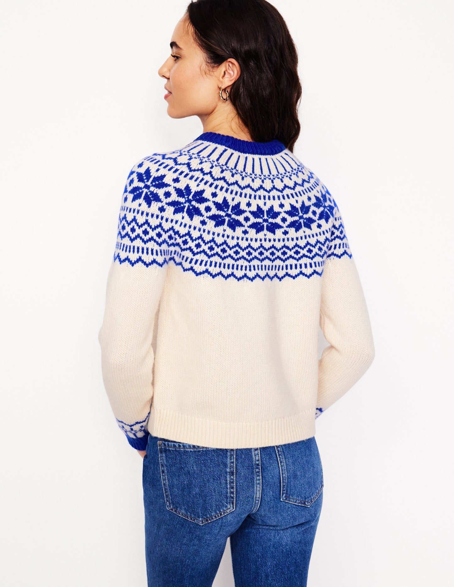 Eleanor Fair Isle Jumper-Warm Ivory