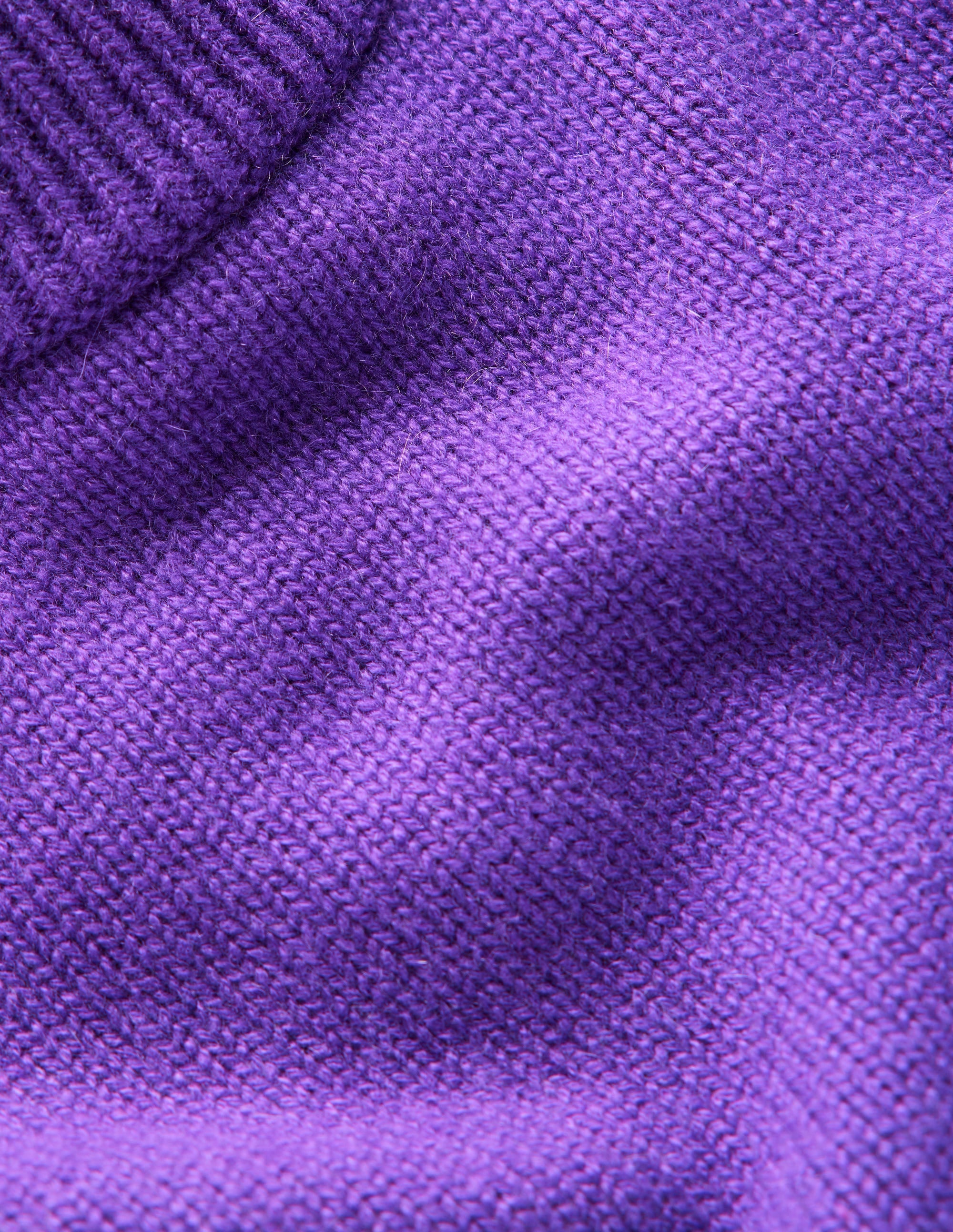 Wide Sleeve Cashmere Jumper-Ameythyst Purple - Image 7