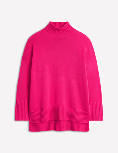 Jessica Oversized Jumper-Bright Pink