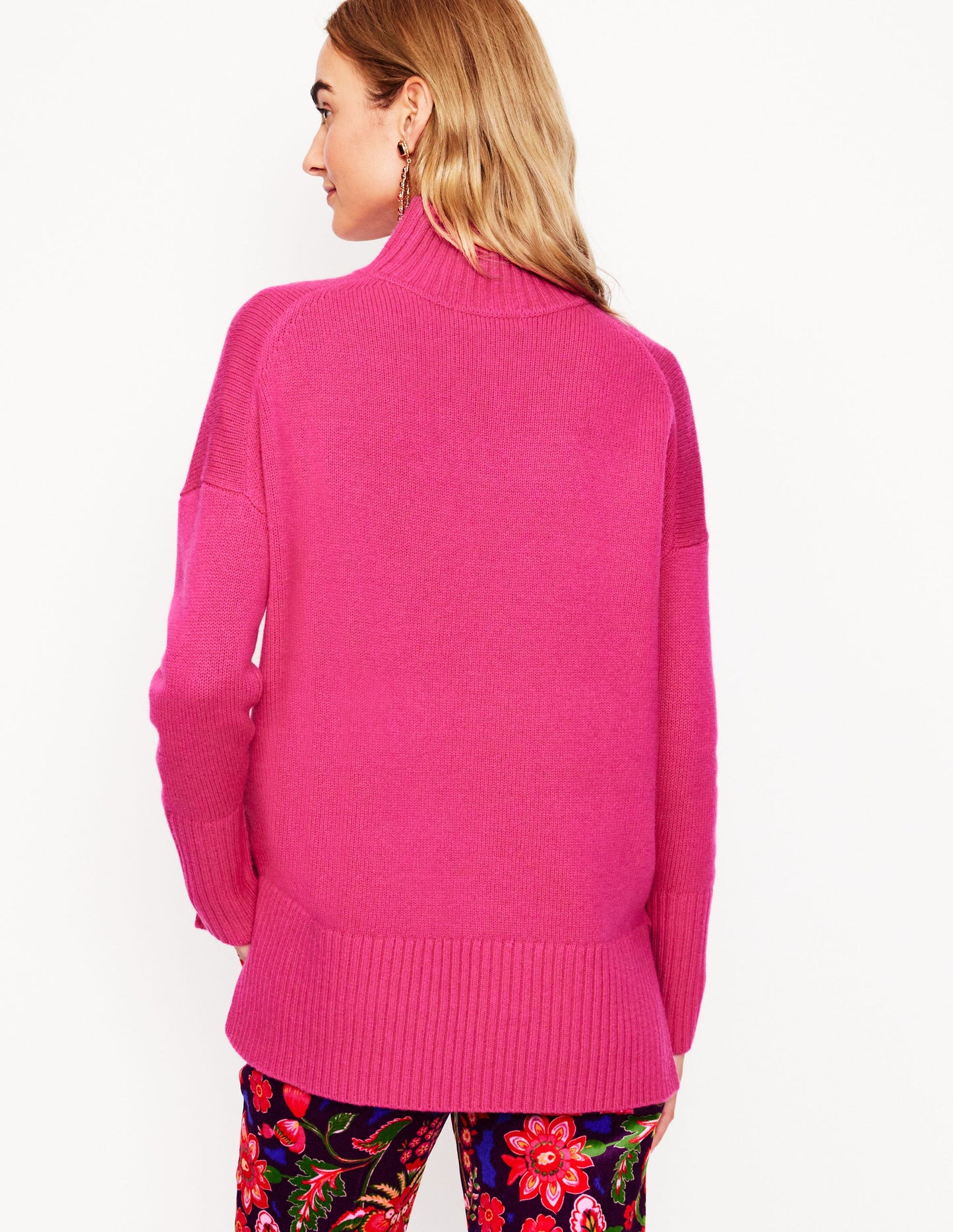 Jessica Oversized Jumper-Bright Pink