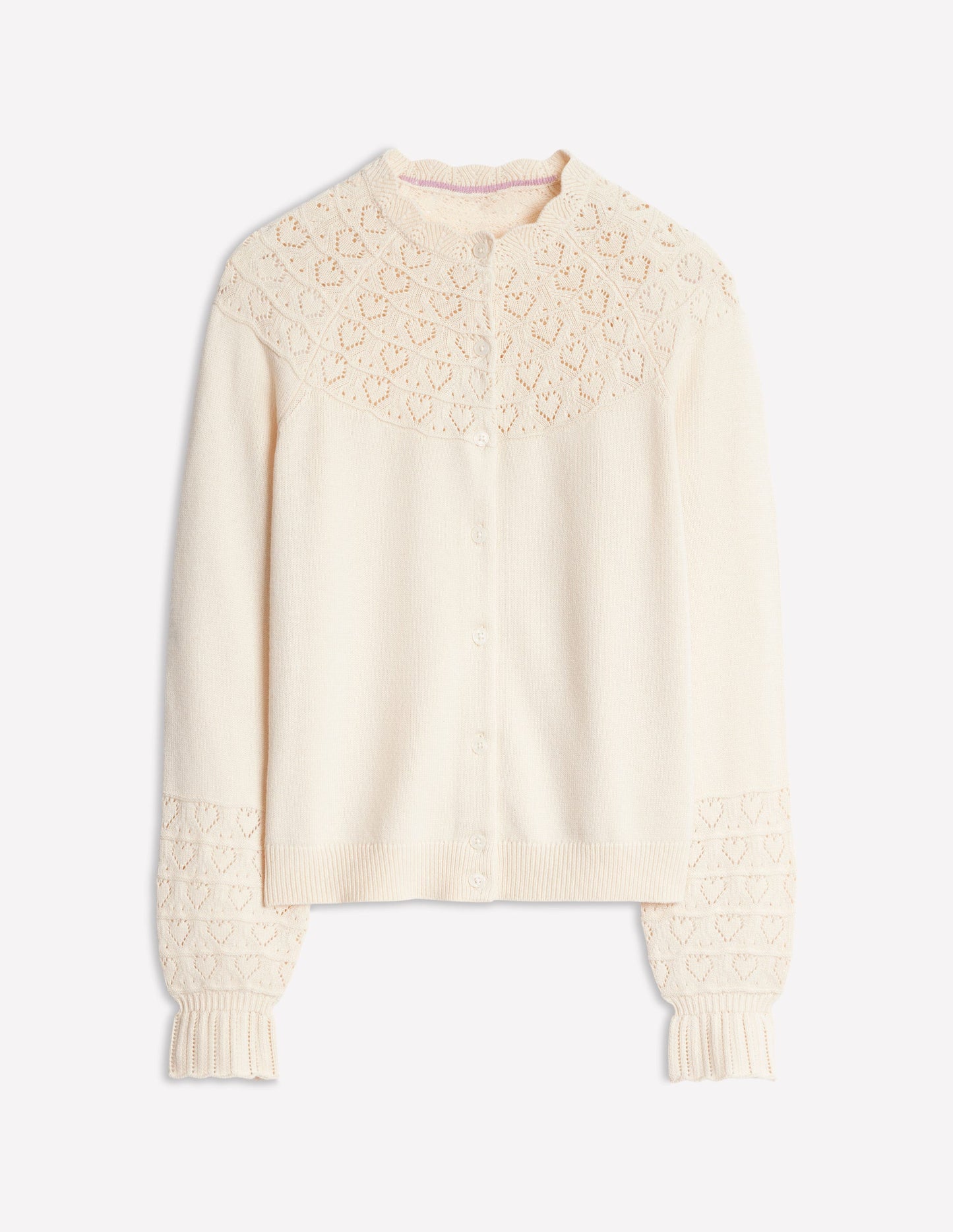 Pretty Raglan Cardigan -Warm Ivory