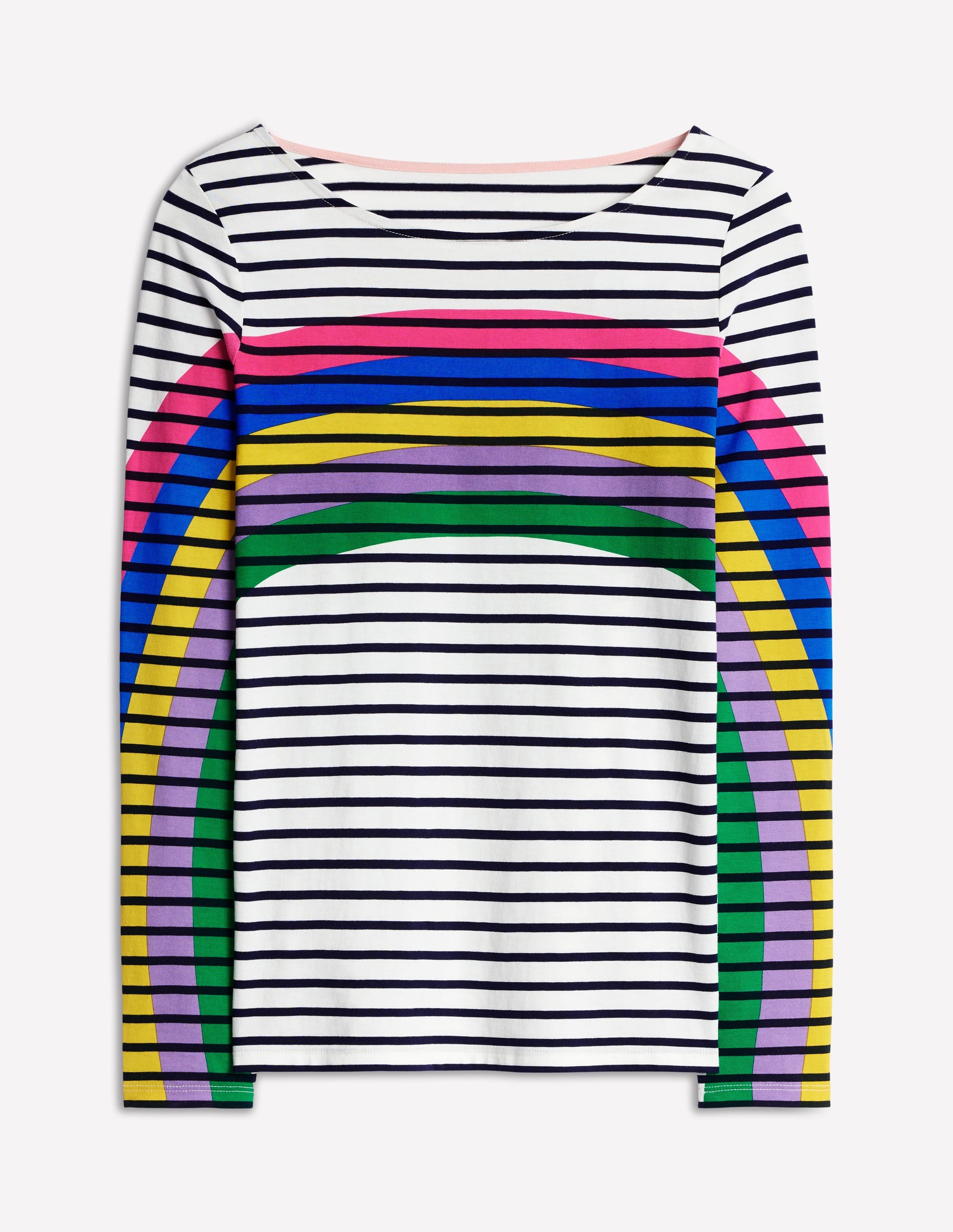 Ella Long Sleeve Breton-Rainbow Curve Breton - Image 5