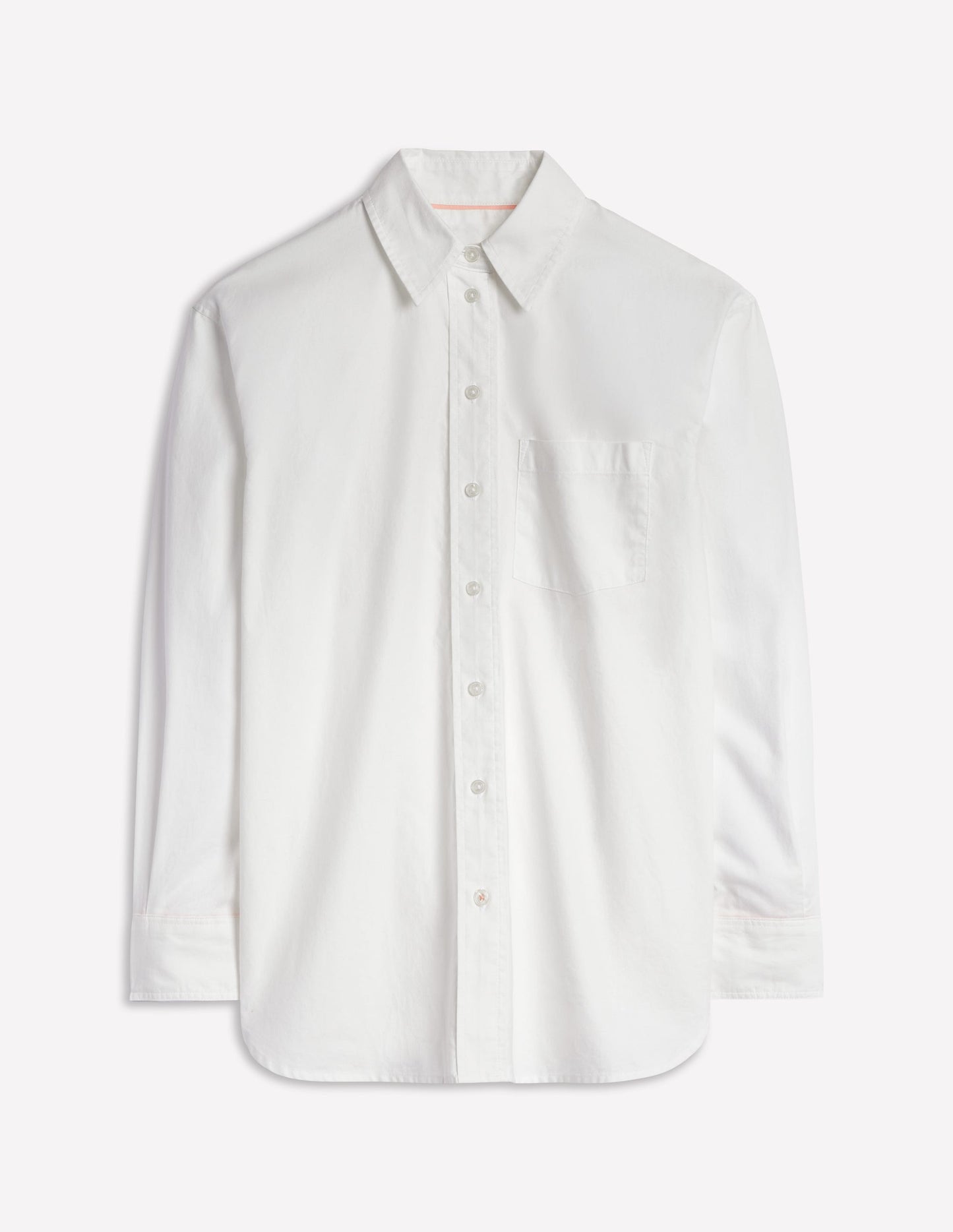 Sadie Relaxed Cotton Shirt-White Oxford