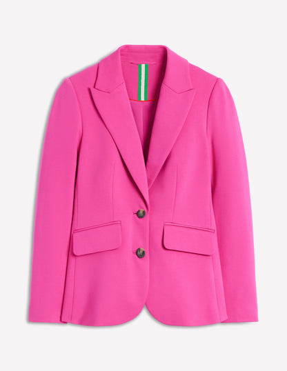 Marylebone Ponte Blazer-Pink Peony