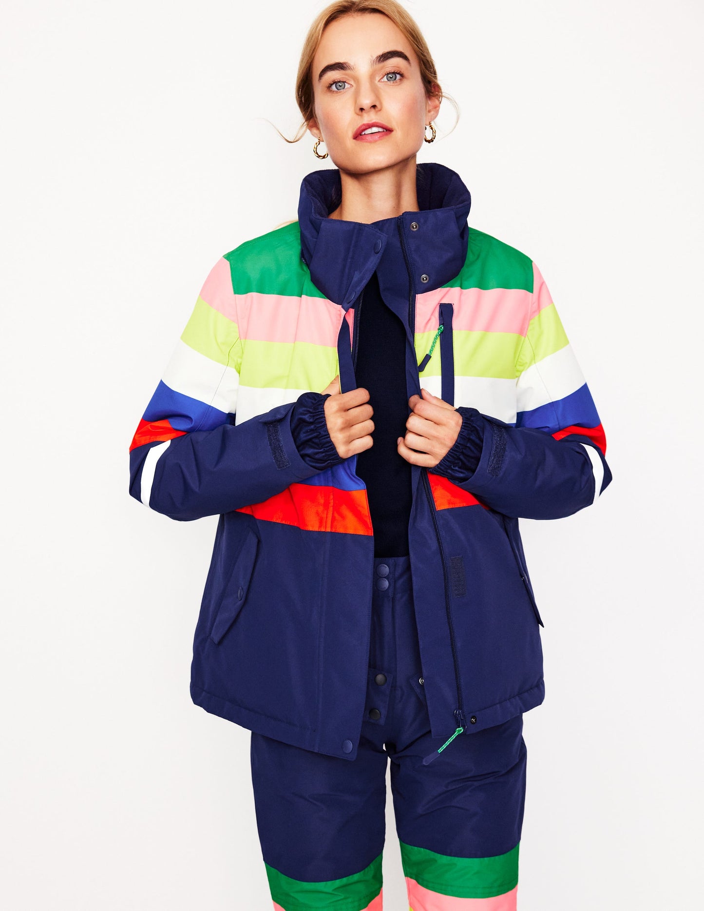 Ski Jacket-Rainbow Stripe