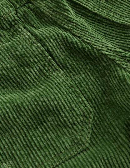 Pull-on Cord Trousers-Promenade Green-3