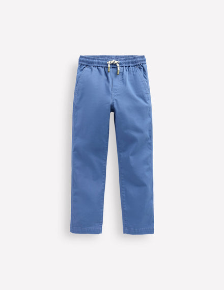 Slim Pull-On Trousers-Blue River