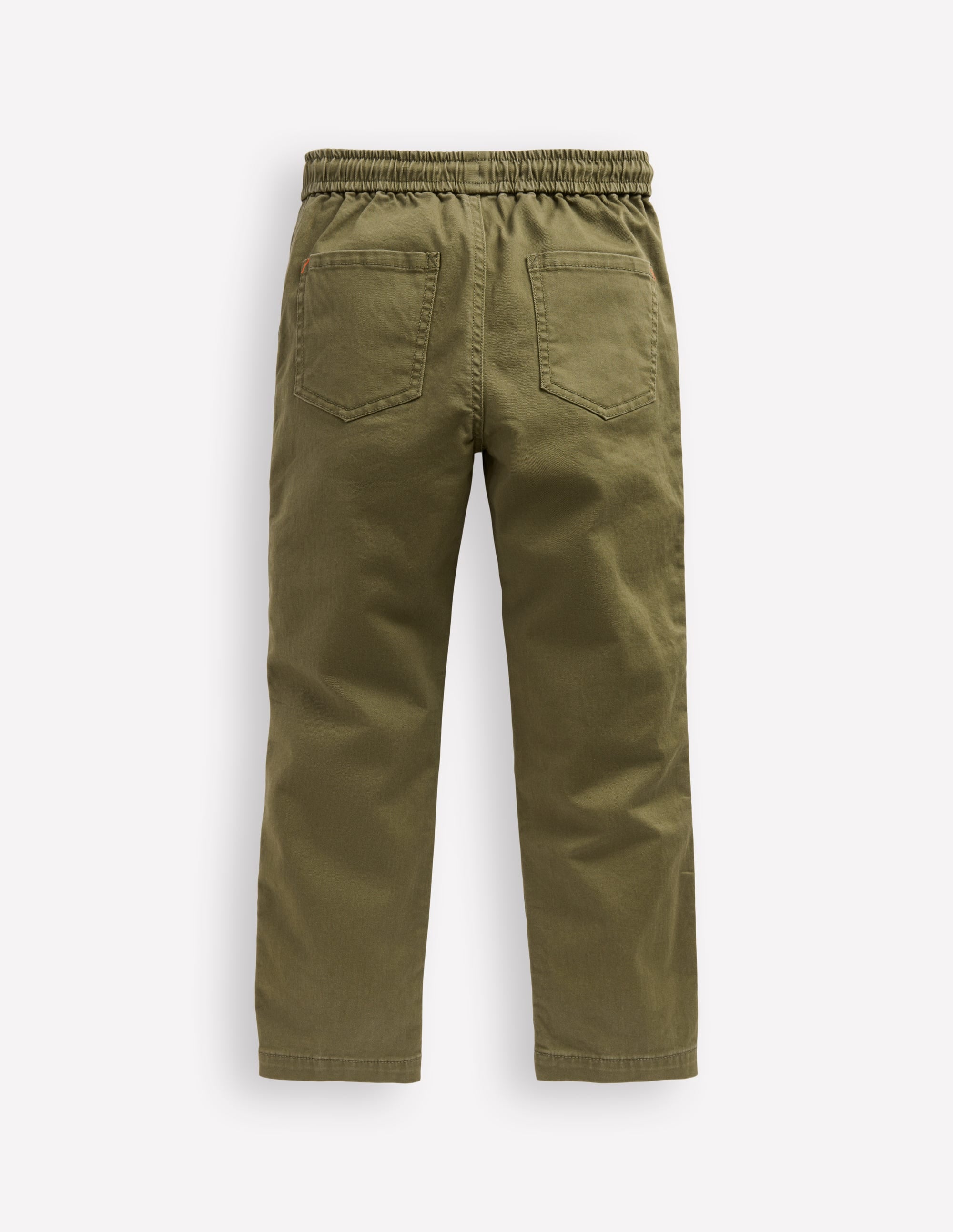 Slim Pull-On Trousers-Woodland Green - Image 2