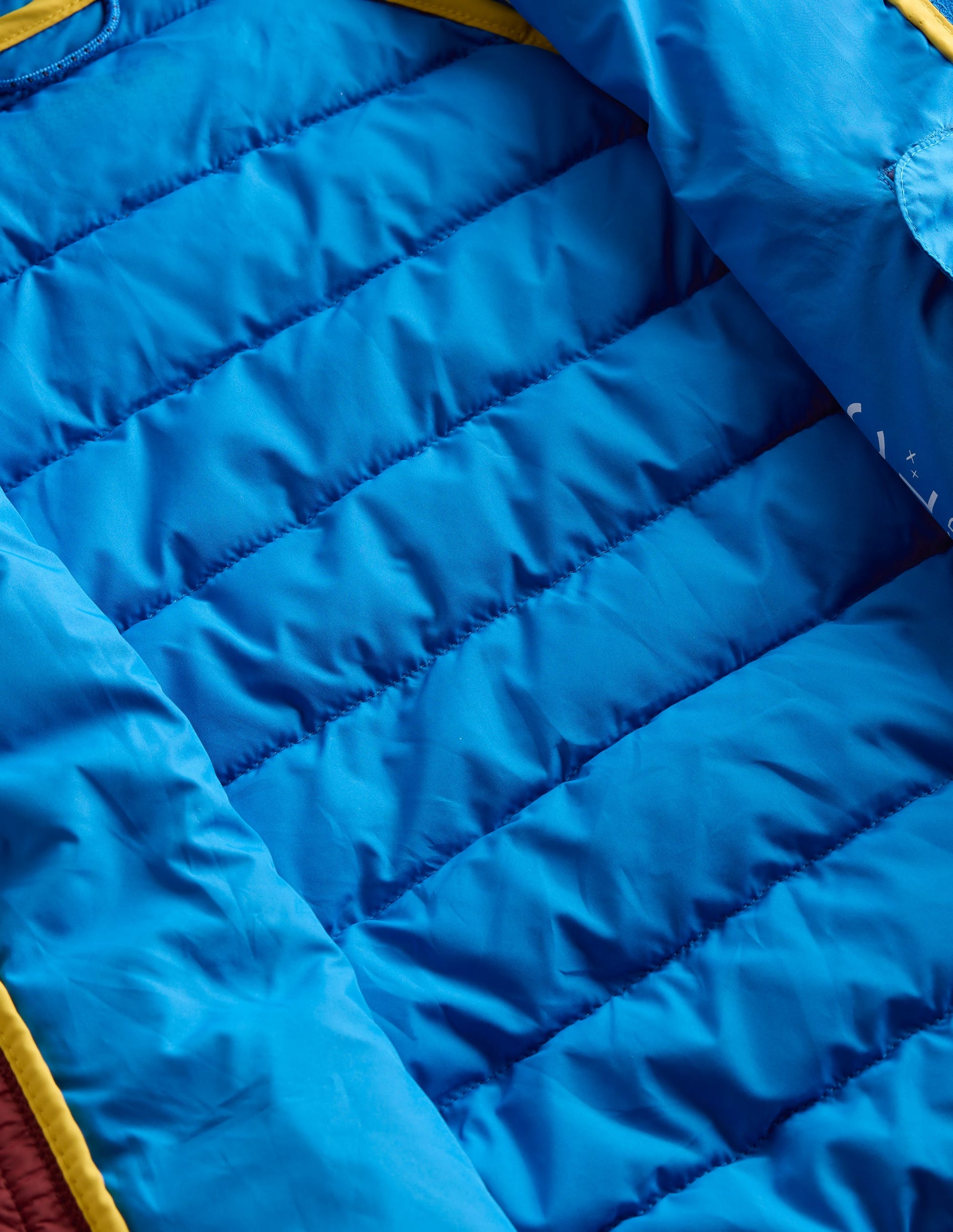 Pack-Away Padded Jacket-Blue Colour Block-5