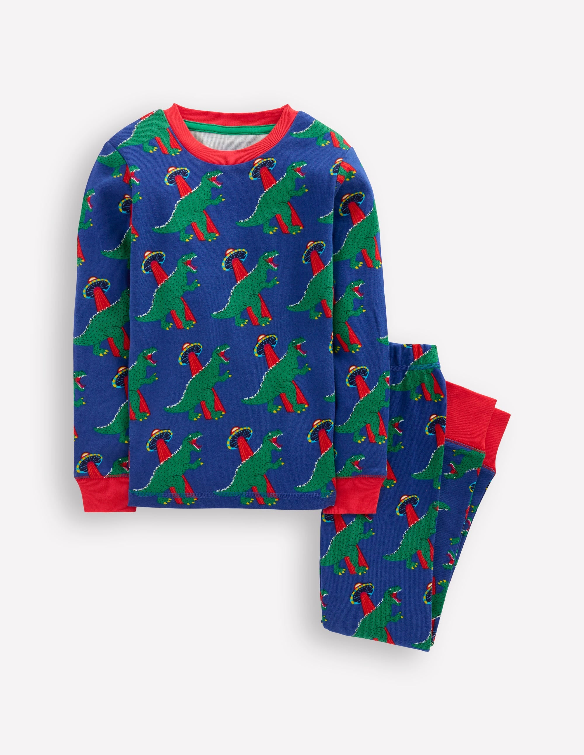 Snug Glow-in-the-dark Pyjamas-Dino Space - Image 1