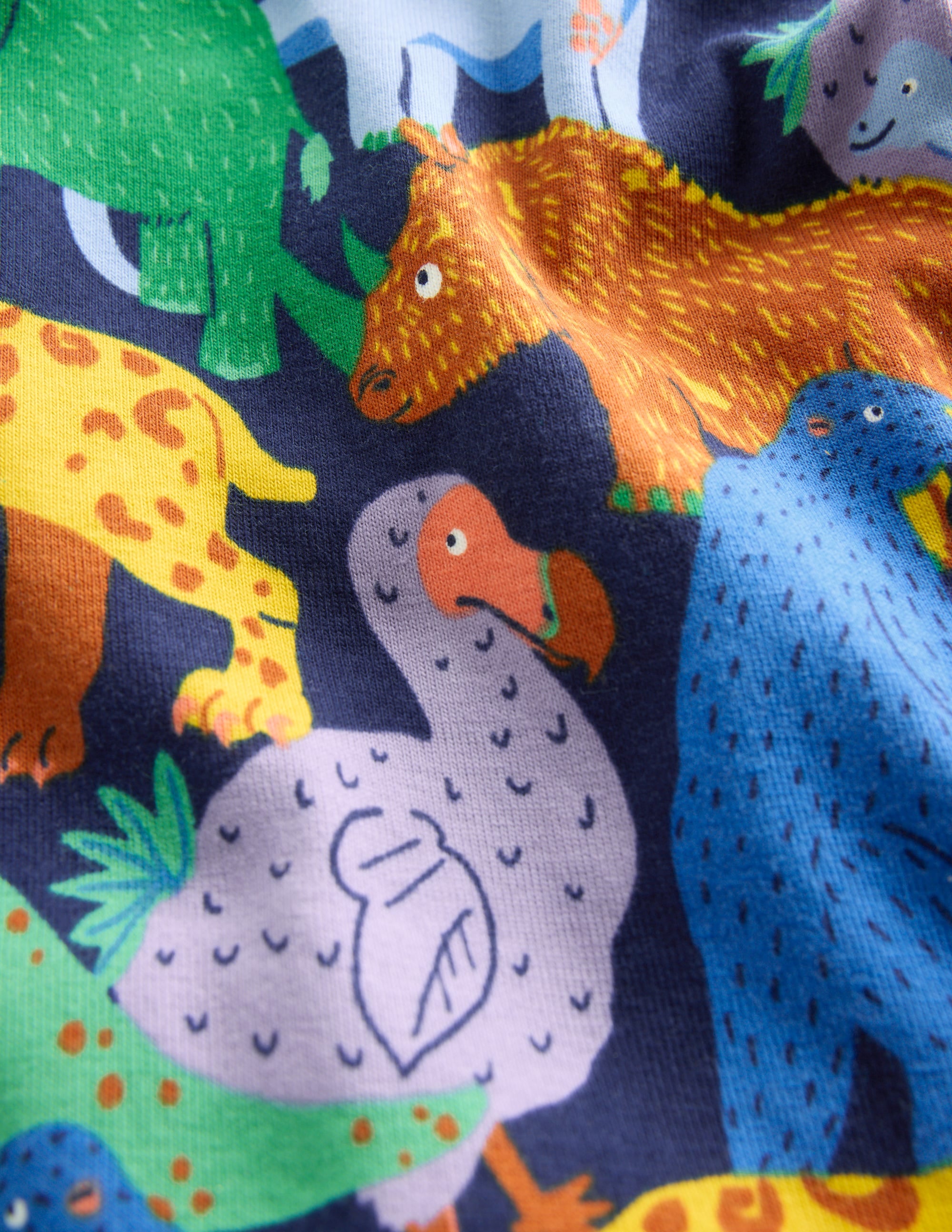 Snug Twin Pack Pyjamas-Prehistoric Animals and Stripe - Image 3