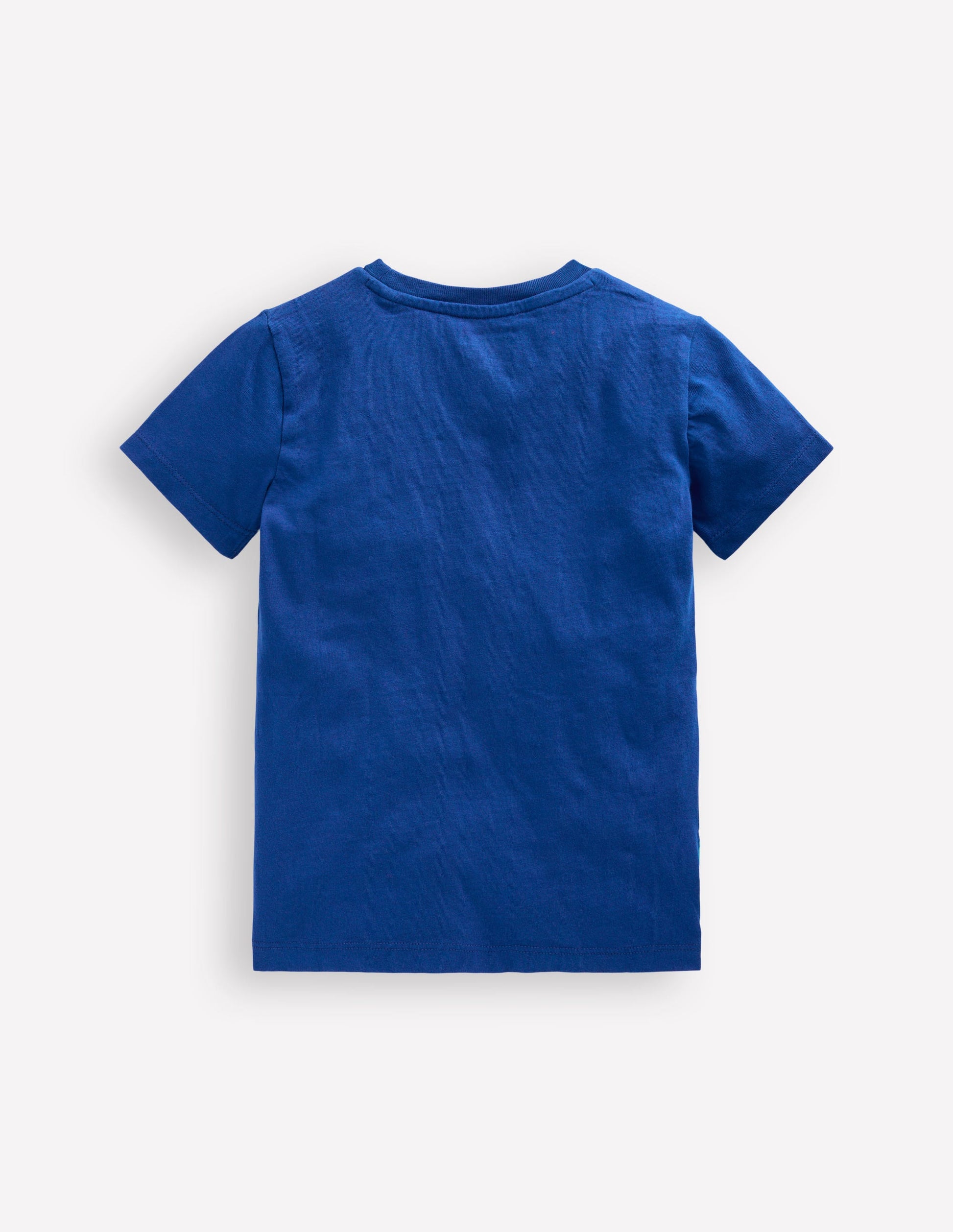 Short Sleeve Appliqué T-shirt-Dino Space-3